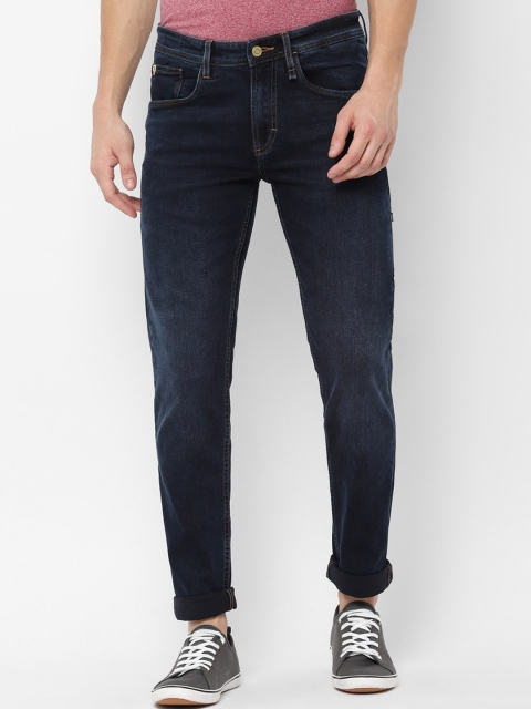

Allen Solly Sport Men Navy Blue Skinny Fit Mid-Rise Clean Look Jeans