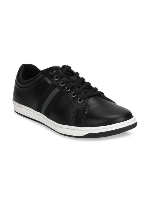 

Red Tape Men Black Striped Sneakers