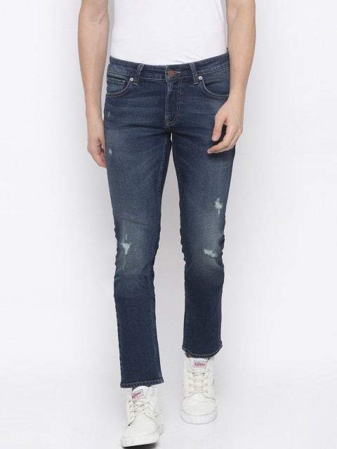 

SPYKAR Men Blue Skinny Fit Low-Rise Low Distress Jeans