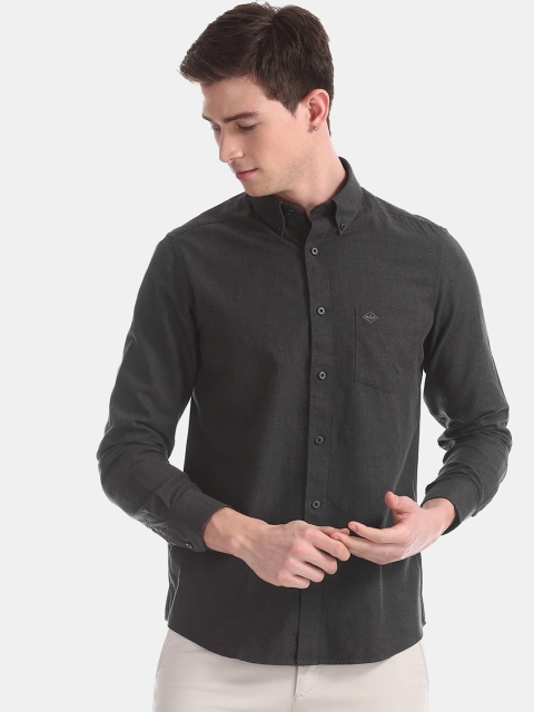 

Arrow Sport Men Charcoal Slim Fit Solid Casual Shirt