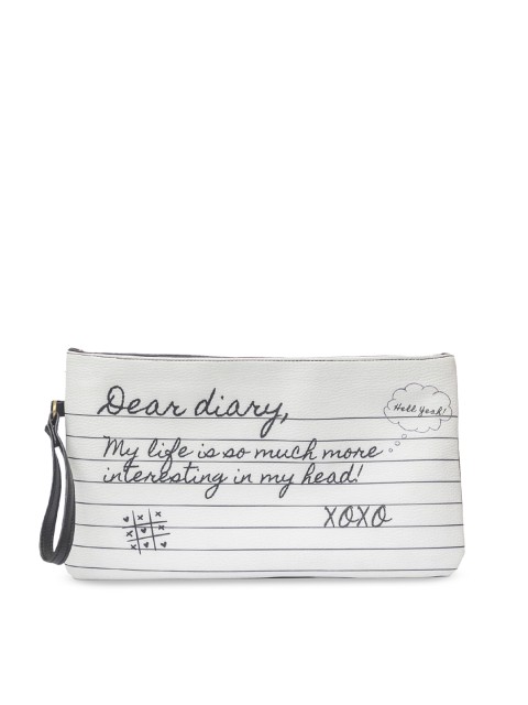 

BandBox Black & White Printed Clutch