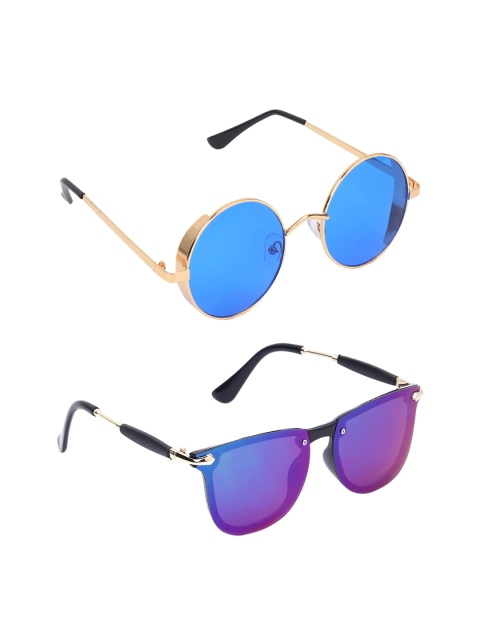 

EPICINK hob Unisex Set of 2 Sunglasses EP-0214505-09, Blue