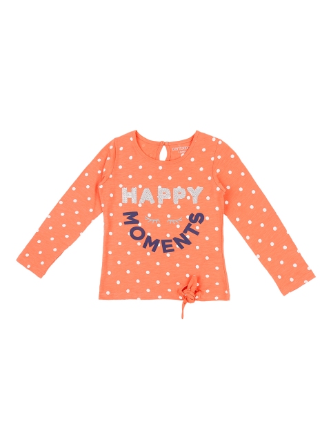

Pantaloons Junior Girls Coral Printed Round Neck T-shirt