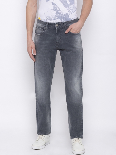 

SPYKAR Men Grey Straight Fit Mid-Rise Clean Look Jeans