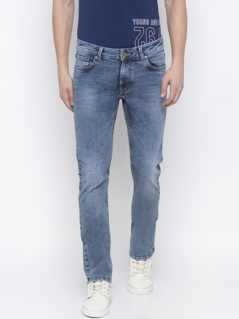 

SPYKAR Men Blue Regular Fit Mid-Rise Clean Look Jeans