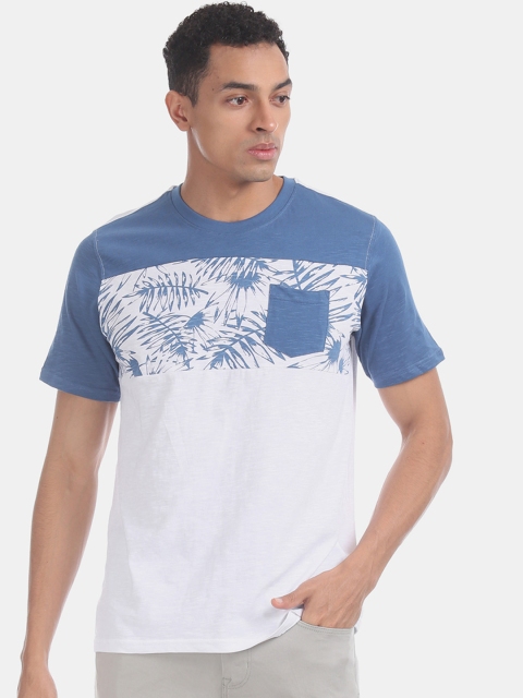 

Cherokee Men White Printed Round Neck T-shirt