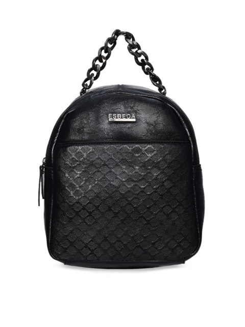 

ESBEDA Women Black Solid Backpack