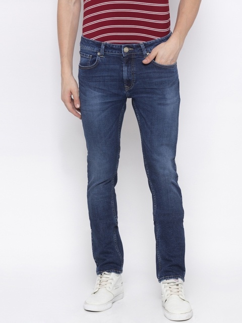 SPYKAR Men Blue Tapered Fit Mid-Rise Clean Look Jeans