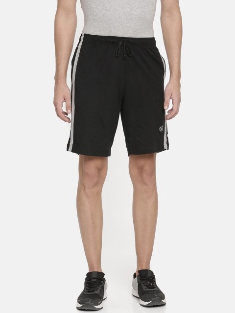 

Macroman M-Series Men Black Solid Regular Fit Sports Shorts