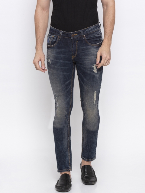 

SPYKAR Men Blue Super Skinny Fit Low-Rise Low Distress Jeans
