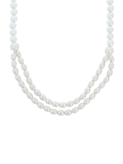 

AKSHARA Girls White Synthetic Handcrafted Necklace
