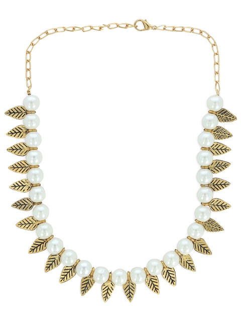 

AKSHARA Girls White Synthetic Handcrafted Necklace