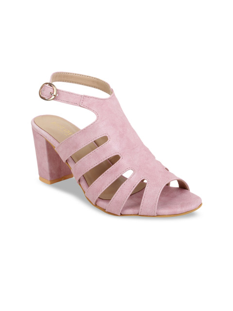 

SCENTRA Women Pink Solid Sandals