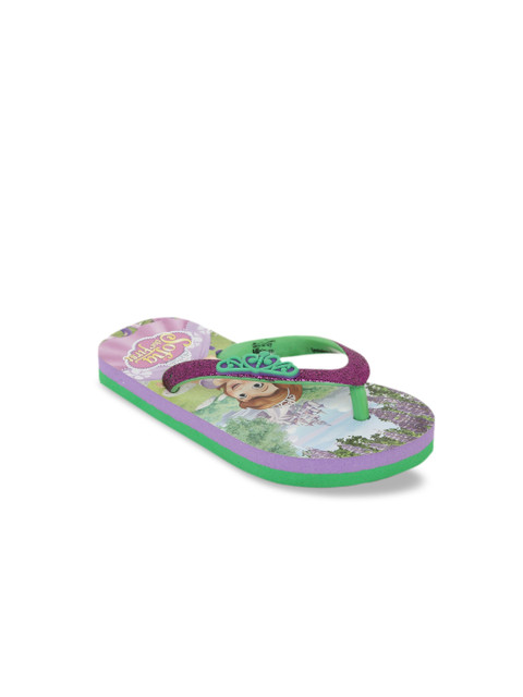 

Disney Princess Girls Purple & Pink Sofia The First Printed Thong Flip-Flops