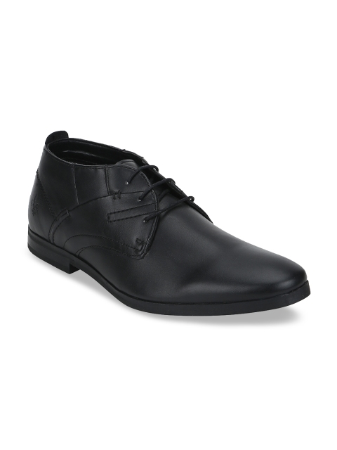 

Bond Street By Red Tape Men Black Solid Formal Derbys