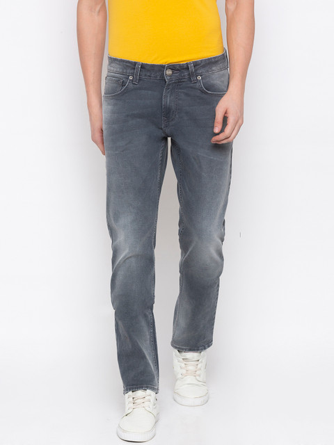 

SPYKAR Men Grey Regular Fit Mid-Rise Clean Look Jeans
