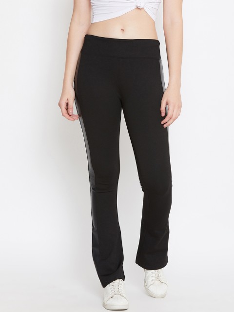 

PERFKT-U Women Black Solid Track Pants