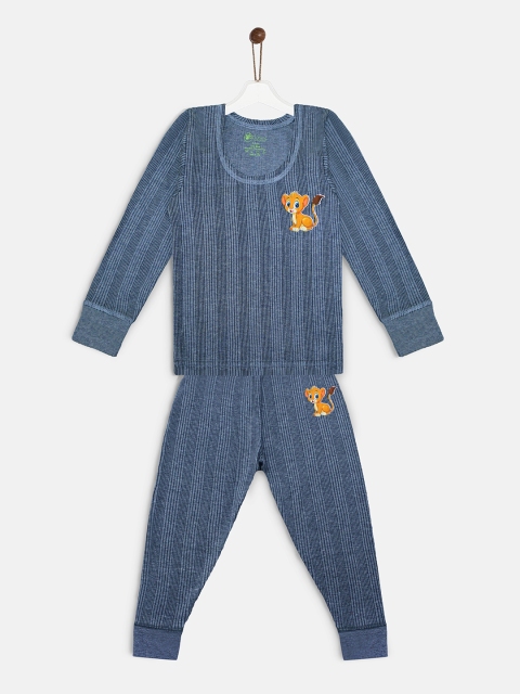 

Yellow Kite Kids Blue Striped Lounge Set