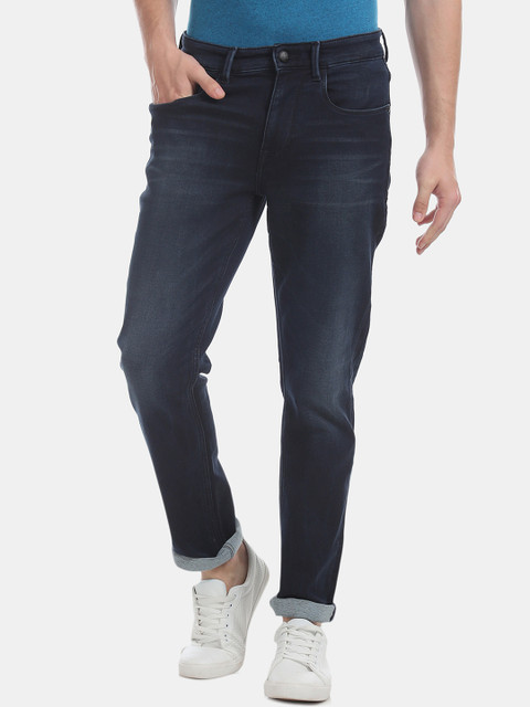 

U.S. Polo Assn. Denim Co. Men Blue Slim Fit Mid-Rise Clean Look Stretchable Jeans