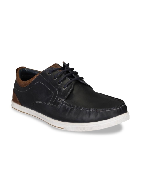 

Red Tape Men Navy Blue Leather Sneakers