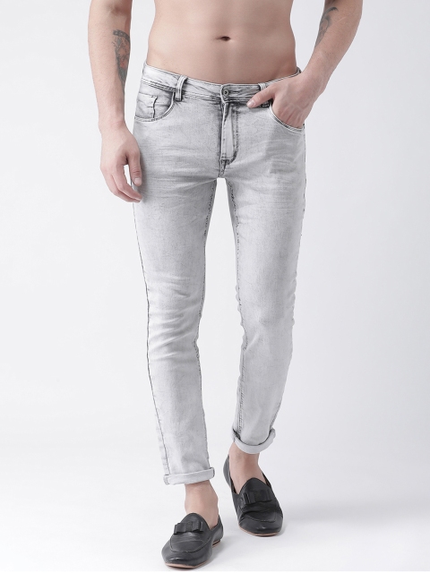 

Rex Straut Jeans Men Grey Slim Fit Mid-Rise Clean Look Stretchable Jeans