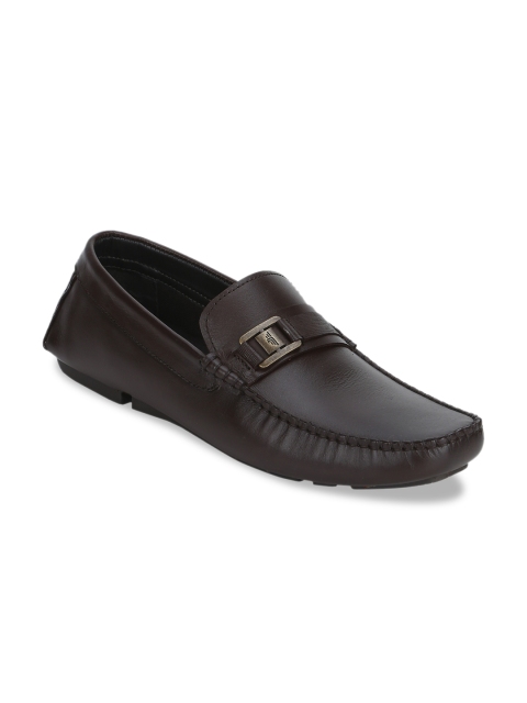 

Red Tape Men Brown Solid Leather Formal Loafers