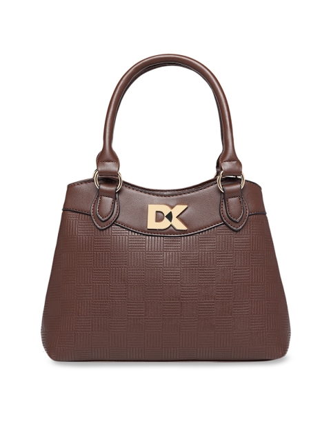 

Diana Korr Coffee Brown Solid Handheld Bag