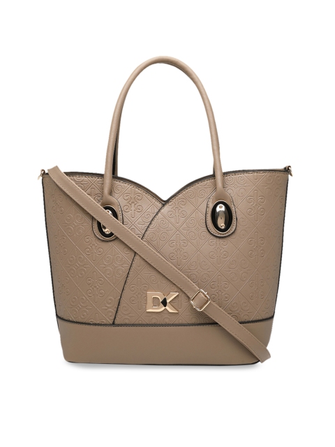Diana Korr Khaki Solid Handheld Bag