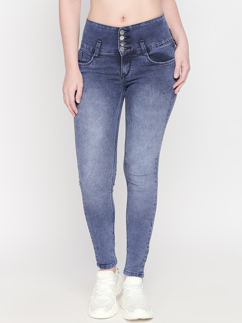 

fungus Women Blue Slim Fit High-Rise Clean Look Stretchable Jeans