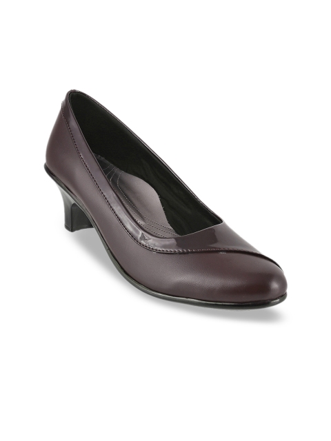 

WALKWAY Women Brown Solid Pumps