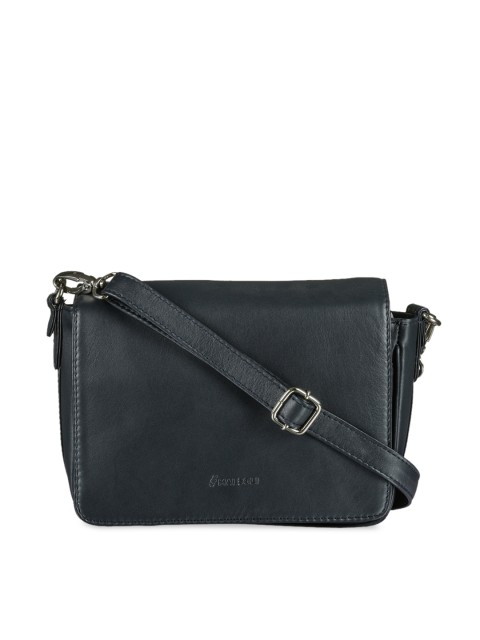 

MAI SOLI Women Blue Solid Leather Sling Bag