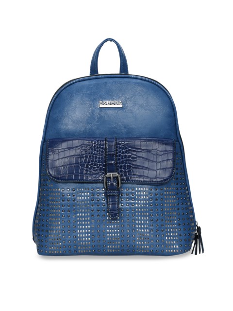 

ESBEDA Women Blue Textured Backpack