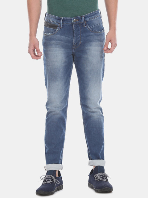 

U.S. Polo Assn. Denim Co. Men Blue Slim Fit Mid-Rise Clean Look Stretchable Jeans