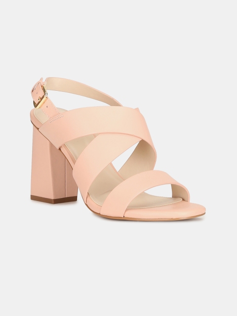 

Cole Haan Women Pink Solid Leather Heels