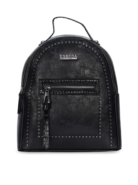 

ESBEDA Women Black Solid Backpack