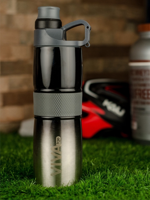 

VIVA h2o Unisex Grey Double Wall Stainless Steel Vacuum Insulated Water Bottle
