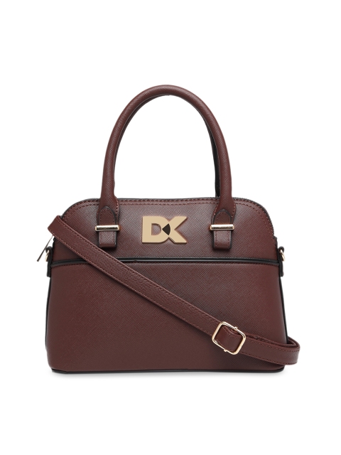

Diana Korr Coffee Brown Textured Handheld Bag