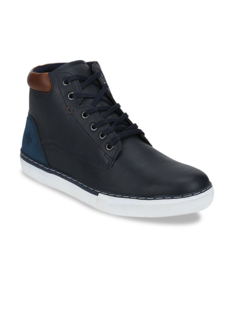 

Bond Street By Red Tape Men Navy Blue Mid-Top Sneakers