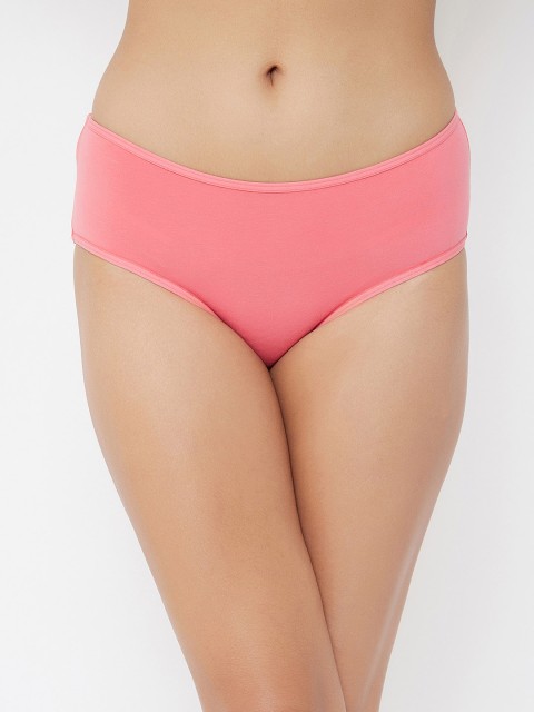 

Clovia Women Coral Pink Printed Back Hipster Briefs PN3255N16S