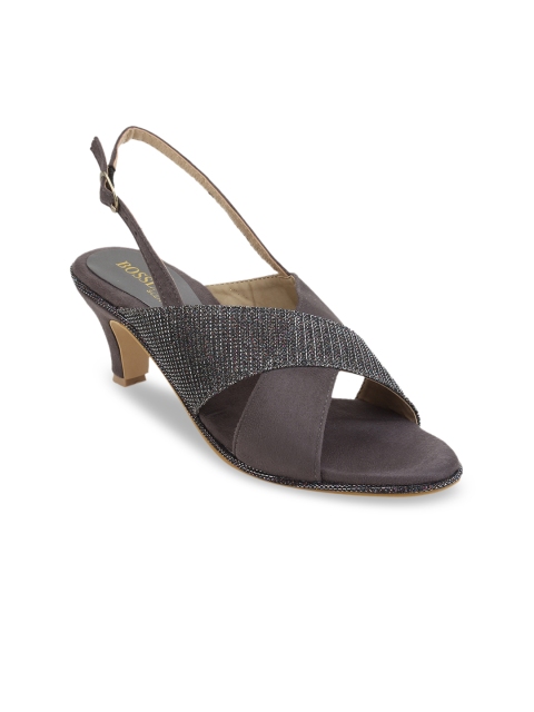 

SCENTRA Women Grey Embellished Sandals
