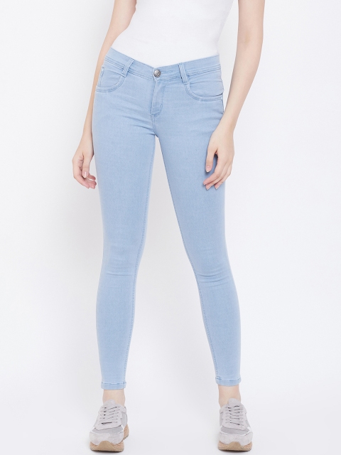 

Nifty Women Blue Slim Fit Mid-Rise Clean Look Stretchable Cropped Jeans
