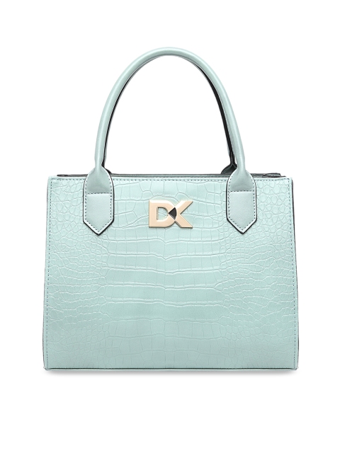 Diana Korr Blue Textured Handheld Bag