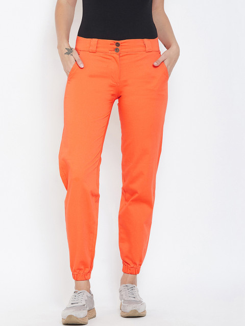 

Rider Republic Women Orange Loose Fit Solid Joggers