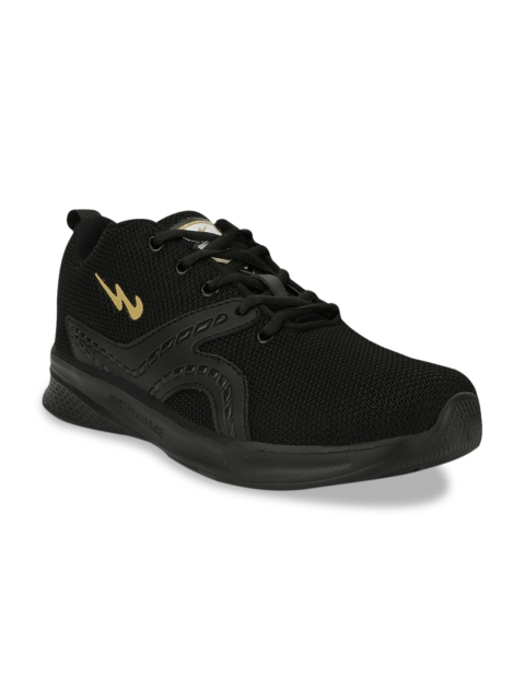 

Campus Men Black Mesh Running Shoes