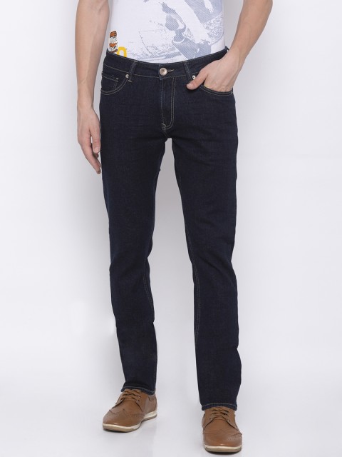 

SPYKAR Men Blue Tapered Fit Mid-Rise Clean Look Jeans