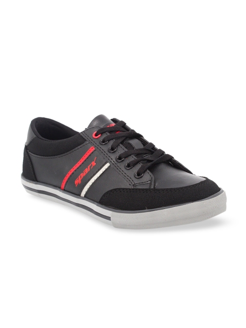 

Sparx Men Black & Grey Sneakers