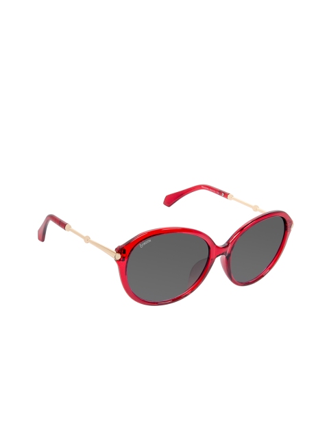 

Cardon Women Polarised & UV Protected Lens Round Sunglasses, Grey