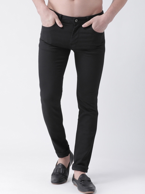 

Rex Straut Jeans Men Black Slim Fit Mid-Rise Clean Look Stretchable Jeans