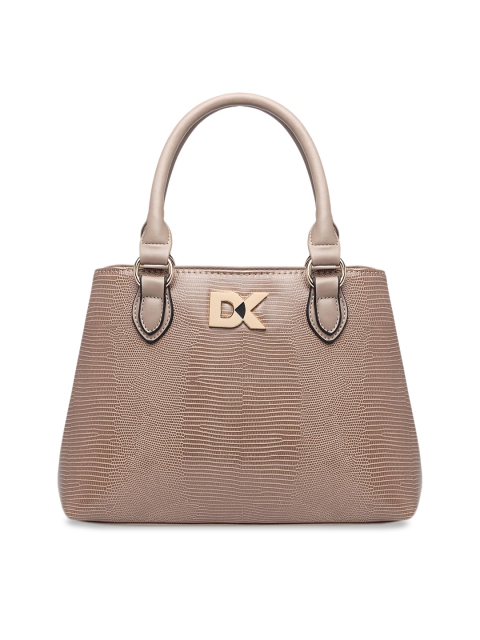 

Diana Korr Camel Brown Textured Handheld Bag
