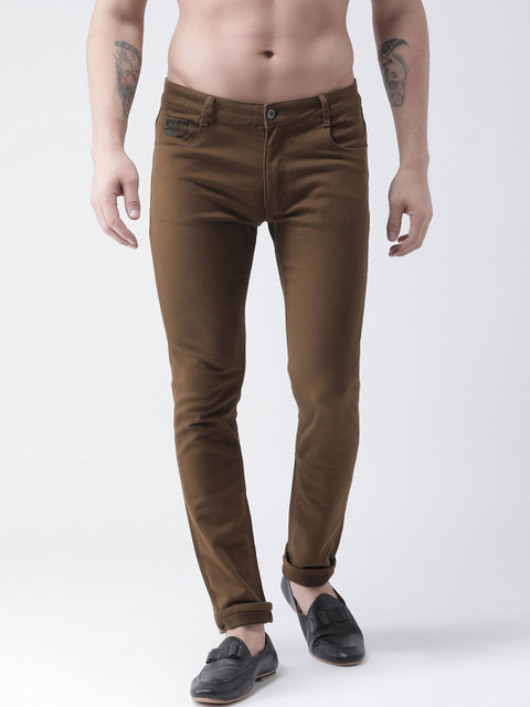

Rex Straut Jeans Men Khaki Slim Fit Mid-Rise Clean Look Stretchable Jeans